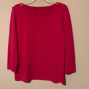 Cable& Gauge Pink Knit Blouse